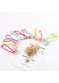 Dây thun cột tóc cho bé - combo 10 cái, 1 mẫu 2 cái dễ cho bé cột hai bên tóc ( mẫu ngẫu nhiên )