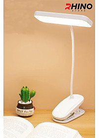 Đèn học LED gắn kẹp bảo vệ mắt chống cận cảm ứng Rhino L401, tích điện đa năng làm việc, để bàn học - Hàng chính hãng