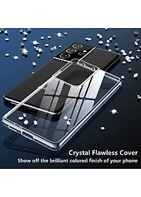 Ốp lưng chống sốc trong suốt siêu mỏng cho Samsung Galaxy S21 Ultra hiệu Likgus Crashproof giúp chống chịu mọi va đập - hàng nhập khẩu