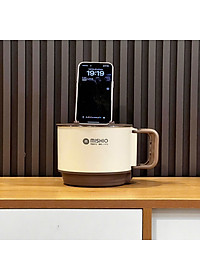 Nồi Lẩu Điện Mini 1.5L Mishio MK392 600W lòng nồi inox 304 không gỉ sét - hàng chính hãng