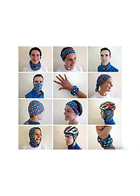 Khăn turban ống cotton tube co giãn 9 kiểu dùng có video hướng dẫn