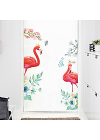 Decal dán tường đôi hồng hạc XH9310