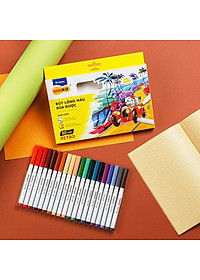 Hộp 20 Bút Lông Màu Pastel Rửa Được Washable Fiber Pen - Colokit SWM-C008