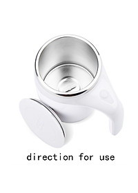 Cốc Khuấy Tự Động Pha Cafe, Sữa, Cốc Khuấy Tự Động 380ml Dùng Pin Lõi Inox 304 Không Rỉ Giữ Nhiệt Tốt - HÀNG CHÍNH HÃNG MINIIN