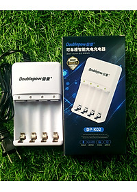 Bộ Sạc Pin Tiểu  Doublepow K02 Dòng Sạc Nhanh - Tự ngắt  - An Toàn - Sạc các loại Pin AAA, AA Sạc Pin Micro Không Dây - Sạc Pin Đồ Chơi Điện Tử - Sạc Pin Tiểu Dung Lượng Cao Hàng Chính Hãng