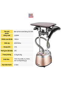 Bàn ủi hơi nước đứng Mitomo GC-559 Công suất 2200W BH 3 năm hàng chính hãng