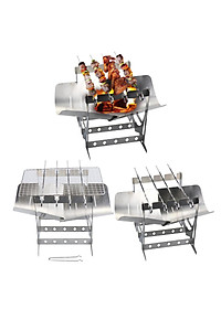 Portable Lightweight Folding Camping Stove Grill Stoves for Campfire Grill BBQ Traveling Picnic Cooking Burner