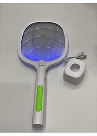 Vợt muỗi MPE VM1 thông minh 2 in 1 tích hợp chức năng tự động bắt muỗi, cổng sạc USB, có đèn led báo - Hàng chính hãng