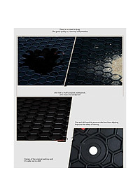 Thảm sàn, lót sàn cao su 3D cho Hyundai Santafe 2019