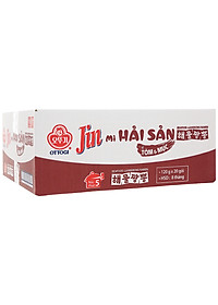 Thùng 20 gói mì Jin Hải Sản vị Tôm và Mực Ottogi 120gx20