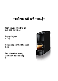 Máy pha cà phê Nespresso Essenza Mini Đen - Hàng chính hãng