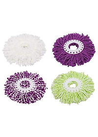 Bông Lau Nhà 360 Độ Sợi Microfiber Thấm Hút Nhanh, Màu Ngẫu Nhiên - Hàng chính hãng 