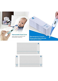 100PCS Digital Thermometer Probe Covers – Disposable Universal Electronic Thermometer Cover – Sterile Thermometers Sleeve Prevent Cross-Contamination