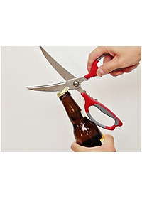 Kéo cắt cao cấp Nikken Mate  25cm lưỡi bằng thép không gỉ dễ dàng cắt gà/ cắt thịt - xuất xứ Nhật Bản