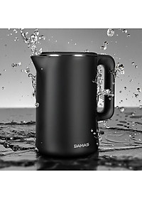 Ấm Siêu Tốc Inox 2 Lớp DAMAS DK-6018B (1.8L) - Hàng Chính Hãng