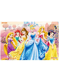 04 bộ tranh xếp hình 35 mảnh khổ A4 20x30cm – đồ chơi trí tuệ cho bé từ 2 tuổi – Combo 1