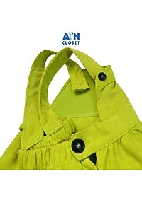 Váy yếm bé gái Xanh chuối nhung tăm - AICDBGERISRY - AIN Closet