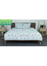 Bộ Ga 4 món Cotton Đũi Tatana mền mịn, thoáng mát  Mẫu ngẫu nhiên ( chọn mẫu ib shop )