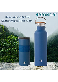 [Quà tặng cao cấp-Thương hiệu Mỹ] Set hộp quà tặng Sinh nhật, set Thanh Xuân, bình giữ nhiệt và ly giữ nhiệt Elemental cao cấp