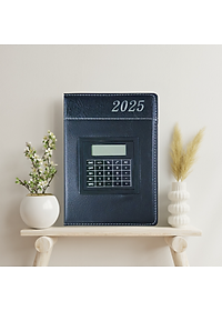 [SỔ TAY DA KÈM MÁY TÍNH] Sổ Da Doanh Nhân Cao Cấp Kèm Máy Tính Dành Riêng Để Lập Kế Hoạch Cho Năm 2025