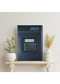 [SỔ TAY DA KÈM MÁY TÍNH] Sổ Da Doanh Nhân Cao Cấp Kèm Máy Tính Dành Riêng Để Lập Kế Hoạch Cho Năm 2025