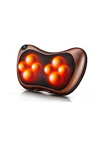 Gối Massage Hồng Ngoại 8 Bi Nhật Bản Có Đảo Chiều- Nâng Cao Sức Khoẻ- Kèm Đầu Cắm Sạc Trên Oto- Hàng Chính Hãng MINIIN
