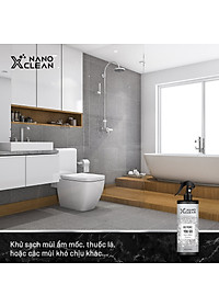 CHAI XỊT DIỆT KHUẨN KHỬ MÙI TOILET NHÀ VỆ SINH -NANO XCLEAN TOILET SPRAY 500ML-NANO BẠC AHT CORP (AHTC)