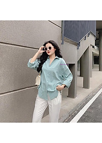 Mua áo sơ mi nữ dài tay vạt tôm chất đũi nhiều màu - cam tại shop linh linh Mua Áo Sơ Mi Nữ Dài Tay Vạt Tôm Chất Đũi Nhiều Màu - Cam Tại Shop Linh Linh