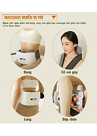 Máy Massage Bụng Cao Cấp Nikio NK-166DC - Công Nghệ Xoa Bóp Kết Hợp Hồng Ngoại Hiện Đại, Hỗ Trợ Cải Thiện Vòng 2 Cực Nhanh, Pin Sạc Tiện Lợi