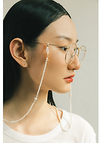 Dây hạt trai đeo kính chuỗi hạt vàng phong cách retro cổ điển Pháp trang sức thiết kế handmade