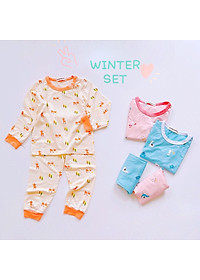 Bộ dài bé trai bé gái đồ ngủ mặc nhà trẻ em nhiều họa tiết thun lạnh MamLa
