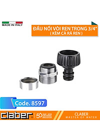 Đầu nối vòi 3 cỡ ren 22-27mm inox CLaber 8597