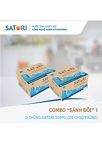 Combo 2 Thùng Nước Tinh Khiết Hoàn Lưu Khoáng SATORI 350ml (24 Chai/Thùng)