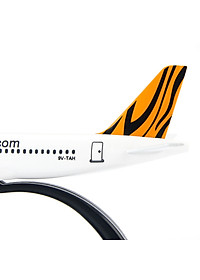 Mô Hình Máy Bay Trưng Bày Airbus A320 Tiger Airlines Everfly (Trắng Cam)