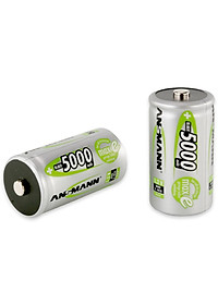 Pin đại sạc ANSMANN 5000 (Mono D) vỉ 2 viên - Hàng Nhập Khẩu
