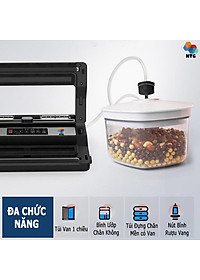 Máy hút chân không VS-86 hút mọi loại túi, tích hợp hàn thông minh, hút khô và hút ướt dễ dàng với 2 bình nước thải, sử dụng 2 motor hút mạnh mẽ, hút và thổi phồng tiện lợi, hàng chính hãng