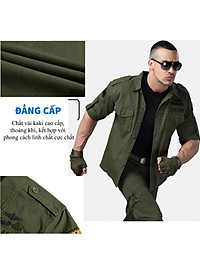 Áo Sơ Mi Dài Tay Lính Mỹ U458 US ARMY, Chất Liệu Vải Kaki Cao Cấp Thiết Kế Túi Hộp Phong Cách Loại Xịn- HÀNG CHÍNH HÃNG
