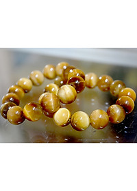 Vòng tay chuỗi đá phong thủy mắt hổ vàng