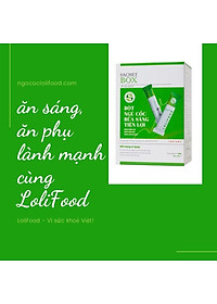 Bột Ngũ Cốc Lovifood Bữa Sáng Tiện Lợi (20 gói x 18g) - Thay Thế Bữa Ăn, Giảm Nguy Cơ Mắc Bệnh Tiểu Đường, Chống Oxy Hóa, Tốt Cho Tim Mạch, Bổ Sung Nội Tiết Tố, Đẹp Da - Thơm Ngon, Dễ Uống - Người Tập Gym và Yoga, Ăn Kiêng, Ăn Chay, Tiểu Đường, Tim Mạch