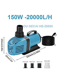 Máy bơm nước hồ cá HB-16000 HB-18000 HB-20000 HB-25000 cao cấp. BH uy tín