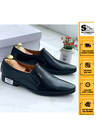 Giày Tây Nam Công Sở Da Mềm, Đế Khâu, Cao 3.5cm Lê Sang