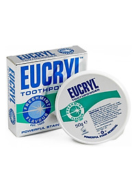Bột trắng răng, Kem đánh răng trắng răng Eucryl Anh Giúp răng trắng sáng bền lâu , sạch bóng và thơm mát cả ngày - QuaTangMe Extaste