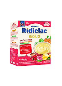COMBO 2 HỘP BỘT ĂN DẶM RIDIELAC GOLD 4 VỊ MẶN - HỘP GIẤY 200G