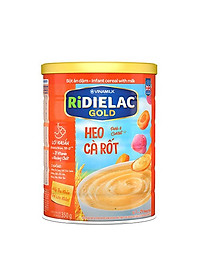 BỘT ĂN DẶM RIDIELAC GOLD HEO CÀ RỐT - HỘP THIẾC 350G