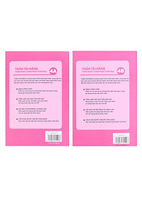 Sách Toán Tài năng 4, Toán lớp 4 ( Bộ 2 cuốn 4A, 4B, 9 - 10 tuổi )