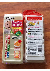 Combo 03 Khay trữ đông đồ ăn dặm cho bé Kokubo chia ngăn, có nắp đậy - Hàng nội địa Nhật