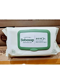 Khăn ướt Bebesup ZERO 80 tờ có nắp Hàn Quốc