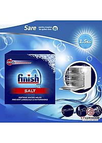 Muối rửa chén bát Finish 4kg kèm túi zip 