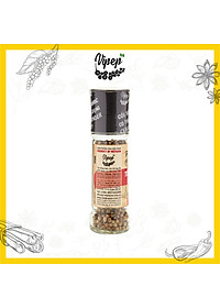 Tiêu Sọ Hạt Farmers' Organic Cối Xay Vipep Hũ Thủy Tinh 55g - Gia vị Vipep