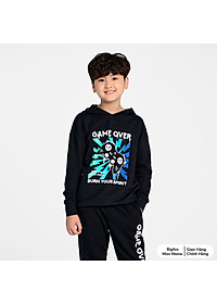Bộ nỉ bé trai size đại Bigfox Miss Meow, bộ thu đông cho bé trai dáng hoodie họa tiết Game Over size trẻ em 7,8..15 tuổi